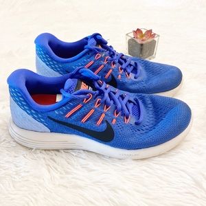 NIKE | Lunarglide 8 Blue pink running sneakers shoes women size 7.5
